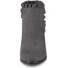 imageAllegra K Womens Ruffle Block Heel Ankle BootsGrey