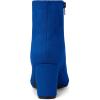 imageAllegra K Womens Side Zip Chunky Heels Ankle BootsDark Blue