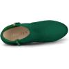 imageAllegra K Womens Side Zip Low Platform Chunky Heel Ankle BootiesEmerald Green
