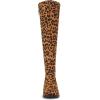 imageAllegra K Womens Side Zipper Chunky Heels Knee High BootsLeopard
