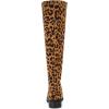 imageAllegra K Womens Side Zipper Chunky Heels Knee High BootsLeopard