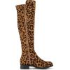 imageAllegra K Womens Side Zipper Chunky Heels Knee High BootsLeopard