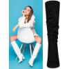imageAllegra K Womens Slouch Pointed Toe Chunky Heel Knee High BootsBlack