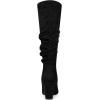 imageAllegra K Womens Slouch Pointed Toe Chunky Heel Knee High BootsBlack