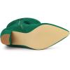 imageAllegra K Womens Slouch Pointed Toe Chunky Heel Knee High BootsGreen