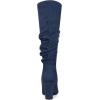 imageAllegra K Womens Slouch Pointed Toe Chunky Heel Knee High BootsNavy Blue