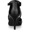 imageAllegra K Womens Slouches Cross Strap Pointed Toe Stiletto Heels PumpsBlack