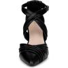imageAllegra K Womens Slouches Cross Strap Pointed Toe Stiletto Heels PumpsBlack