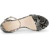 imageAllegra K Womens Snakeskin Heels Chunky Heels Ankle Strap SandalsBlack Snake