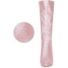 imageAllegra K Womens Sparkle Glitter Pointy Toe Stiletto Heel Knee High BootsPink