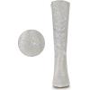 imageAllegra K Womens Sparkle Glitter Pointy Toe Stiletto Heel Knee High BootsSilver