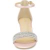 imageAllegra K Womens Sparkly Rhinestone Ankle Strap Chunky Heel SandalsPink