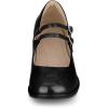 imageAllegra K Womens Square Toe Ankle Strap Block Heels Mary Janes Pumps ShoesBlack