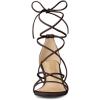 imageAllegra K Womens Strappy Kitten Heel Lace Up SandalsCoffee