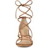 imageAllegra K Womens Strappy Kitten Heel Lace Up SandalsDark Brown