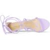 imageAllegra K Womens Strappy Kitten Heel Lace Up SandalsLight Purple
