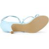 imageAllegra K Womens Strappy Kitten Heel Lace Up SandalsSky Blue