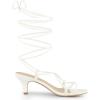 imageAllegra K Womens Strappy Lace Up Kitten Heels SandalsWhite