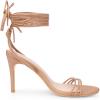 imageAllegra K Womens Strappy Lace Up Slingback Open Toe Stiletto Heel SandalsNude