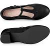 imageAllegra K Womens TStrap Mary Jane Ankle Strap Block Heels PumpsBlack