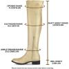 imageAllegra K Womens Thigh High Boots Low Block Heel Fashion Over the Knee High BootsGold