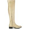 imageAllegra K Womens Thigh High Boots Low Block Heel Fashion Over the Knee High BootsGold