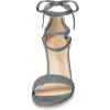 imageAllegra K Womens Tie Up Strappy Heels Chunky High Heels SandalGrey