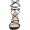 imageAllegra K Womens Wedge Heels Lace Up Strappy Low Wedges SandalsBlack