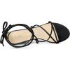 imageAllegra K Womens Wedge Heels Lace Up Strappy Low Wedges SandalsBlack