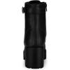 imageAllegra K Womens Zip Chunky Heel Platform Ankle Combat BootsBlack