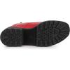 imageAllegra K Womens Zip Chunky Heel Platform Ankle Combat BootsRed
