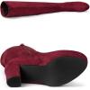 imageAllegra K womens Over KneeBurgundy