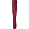 imageAllegra K womens Over KneeBurgundy