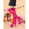 imageAllegra K womens Over KneeHot Pink