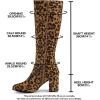 imageAllegra K womens Over KneeLeopard