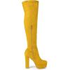 imageAllegra K womens Over KneeYellow
