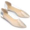 imageAllegra K Womens Pointed Toe Clear Rhinestone Ballet FlatsSilver