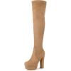 imageAllegra K womens Over KneeKhaki