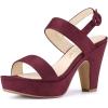 imageAllegra K womens SlingbackBurgundy