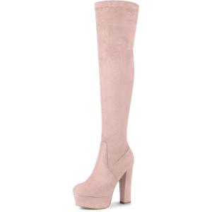 imageAllegra K womens Over KneePink