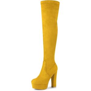 imageAllegra K womens Over KneeYellow