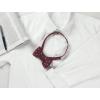 imageAllegra K Knitted Pretied Bowties for Men Women Dots Printed Dress Bow Tie Adjustable Strap Wine Red Sky Blue One Size