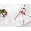 imageAllegra K Womens Long Bow Tie Self Tied Adjustable Solid Color JK Necktie Ribbon Bowtie One Size Red