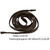 imageAllegra K Womens Long Bow Tie Self Tied Adjustable Solid Color JK Necktie Ribbon BowtieCoffee