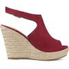 imageAllegra K Womens Peep Toe Slingback Platform Espadrilles Wedge SandalsBurgundy