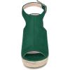imageAllegra K Womens Peep Toe Slingback Platform Espadrilles Wedge SandalsEmerald Green