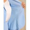 imageAllegra K 2 Piece Suit Skirt Sets for Women Blazer and Pencil Skirts Formal Office Business Casual OutfitsLight Blue