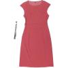 imageAllegra K Elegant Business Dress for Womens Cap Sleeve Belted Wear to Work Sheath DressesDark Pink