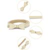imageuxcell Skinny Waist Belt Metal Bowknot No Buckle Thin Belt for WomenBeige
