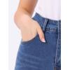 imageAllegra K Casual Denim Skirt for Womens High Waist Split Back Pockets Midi Jean SkirtsSky Blue
